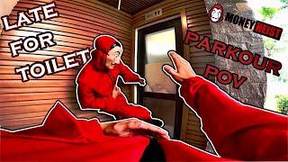 LATE FOR TOILET - FROM MONEY HEIST BAD GUY ( EPIC PARKOUR POV ) | B2F | TOILET - WC Ở ĐÂU