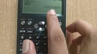 Conversion of  number system using calculator(CASIO fx-991EX)