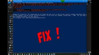 How to fix adb not recognized as internal or external command (100% working)