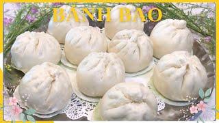 CHIA SẺ CÁCH LÀM BÁNH BAO TỪ BỘT KHAI, BÁNH NỞ XỐP MỀM - STEAM BUNS RECIPE # 205