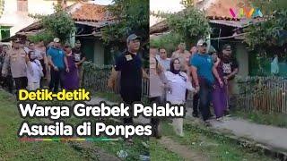 Warga Gerebek Oknum Pimpinan Ponpes Terkait Kasus Asusila