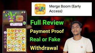 Merge Boom Real or Fake - Merge Boom Withdrawal - Merge Boom App Payment Proof - Merge Boom