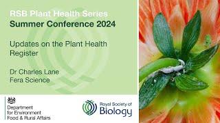 Updates to the Plant Health Register | Plant Health Series: Summer Conference 2024