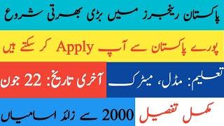 PAKISTAN RANGERS JOBS 2021 #Punjab Rangers Jobs 2021 #Pak Rangers jobs 2021 #Sindh Rangers Jobs 2021