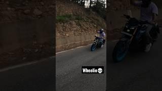 wheelieon MT15 crazy scene #shorts #short #viral#mt15 #shortsfeed #youtubeshorts #like #shortsviral