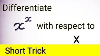 Differentiation class 12 || Differentiation with respect to x || Differentiate x to the power x ||