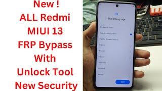 New ! ALL Redmi MIUI 13 FRP Bypass With Unlock Tool New Security - redmi note 10 miui 13 frp bypass