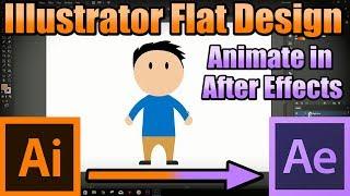 ANIMATE ILLUSTRATOR FILE IN AFTER EFFECTS! Tutorial - Part 1