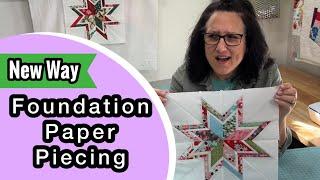 NEW WAY Foundation Paper Piecing FPP Starburst Quilt Block