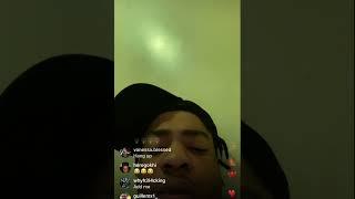 Dougie b on Instagram live with fans