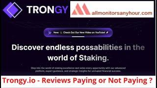 trongy.io, Reviews Paying Or Not Paying ? #all_hyip #HYIP_daily_update #NEW_HYIP #HYIP_monitor