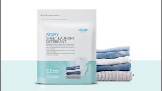 ATOMY | Sheet Laundry Detergent | СРЕДСТВО ДЛЯ СТИРКИ АТОМИ в салфетках (Листовой Порошок)