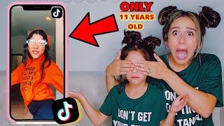 5 YEAR OLD REACTS TO SISTER'S TIK TOKS!! **EXPOSED** | Familia Diamond