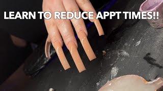 HOW TO DO NAILS FASTER! IMPROVE YOUR SPEED|BEGINNER NAIL TECH ADVICE