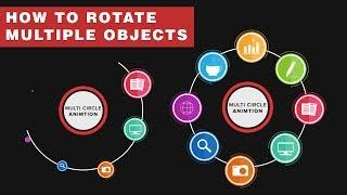 How to Animate Multiple Circle Rotation in After Effects, Motion Graphics Tutorial