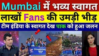 Pak Media Shocked 20 lakh Fans Join Team India Victory Parade Mumbai, Marine Drive, Wankhede Stadium