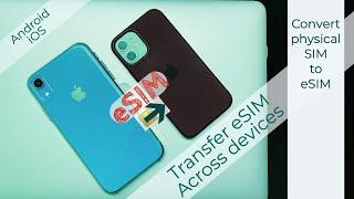 How to transfer eSIM to new iPhone | Convert physical SIM to eSIM | TGT