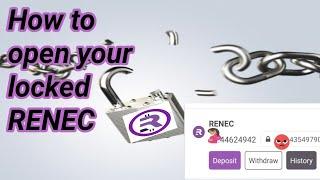 How to open locked RENEC #renec lockRenec #RENEC #Remitano