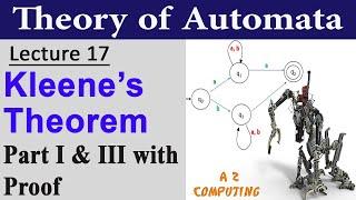 Kleene's Theorem Proof in Automata | Part 1 and 3 in urdu/hindi