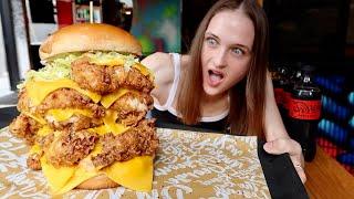 Giant 6K Calorie McChicken Burger Challenge