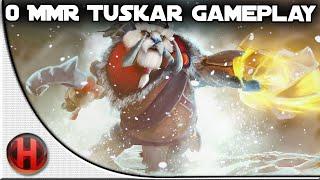 Dota 2 Fails - 0 MMR Tuskar Gameplay