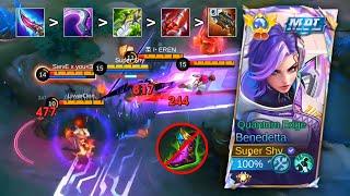 BENEDETTA NEW META BUILD WITHOUT BOOTS FOR JUNGLE 2024  TOP GLOBAL GAMEPLAY | MOBILE LEGENDS