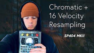 How to resample Chromatic and 16 velocity modes // SP404 MKII Tutorial