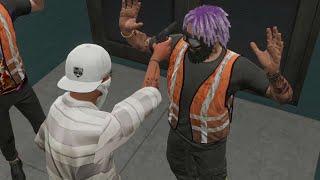 Peanut Gets Hit And Robs Sani Workers For Material | Nopixel 4.0