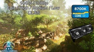 RTX 3070 - i7 8700k -  Ark Survival Ascended - 1440p/1080p - Benchmark - All Settings