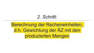 Wie funktioniert die Äquivalenzziffernrechnung?