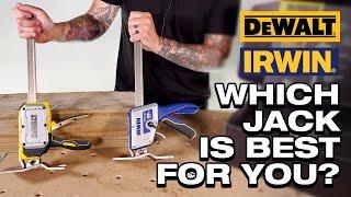 Construction Jack Showdown: DeWalt ToughSeries vs IRWIN QUICK-LIFT