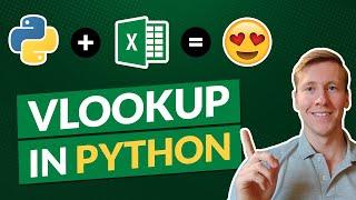 Replace Excel Vlookup in Python Using Pandas (fast & easy) | Pandas Merge Tutorial