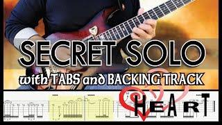 HEART | SECRET GUITAR SOLO with TABS and BACKING TRACK | ALVIN DE LEON (2019)
