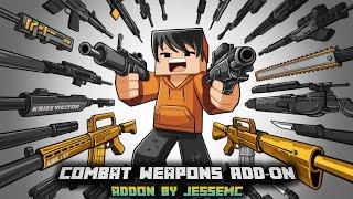 3D Guns Mod Showcase MCPE - Combat Weapons Add-On | Minecraft Pe 1.20 Support