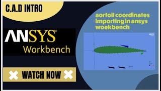 airfoil coordinates  importing in ansys design modeller