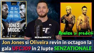 UFC309 Analiza si predictii | Jon Jones si Charles Oliveira revin in octagon in 2 lupte SENZATIONALE