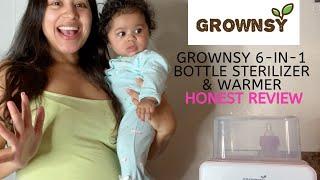 Grownsy 6-in-1 Baby Bottle Warmer & Sterilizer | Product Review