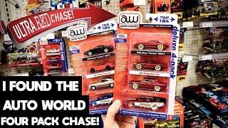 I FOUND THE TARGET EXCLUSIVE AUTO WORLD ULTRA RED FOUR PACK CHASE!!  AND A HOT WHEELS 2022 K CASE!!