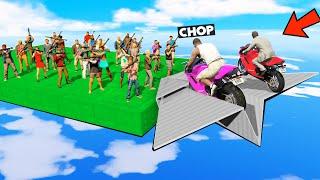 GTA 5 PARKOUR CHALLENGE WITH CHOP AND DESTROYING OTHERS