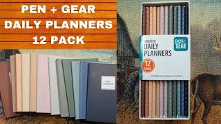 PEN + GEAR UNDATED DAILY PLANNERS 12 COUNT. EVERYDAY CARRY, EDC, POCKET PLANNER,