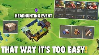 HEADHUNTING Event Using ONLY Recommended WEAPONS & ARMOR! Last Day on Earth Survival