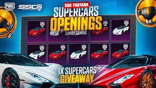 SSC SUPERCARS CRATE OPENING LUCKY SPIN | 1 SUPERCAR GIVEAWAY | PUBG MOBILE | BGMI