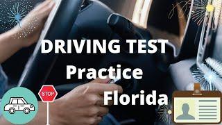 How to pass Florida driving test 2022. Practice driving test. Road test tutorial with tips.