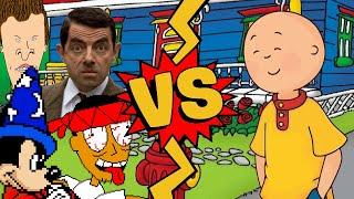 M.U.G.E.N. Battles | Wizard Mickey Mouse/Mr Bean/Butthead/Juan vs Caillou