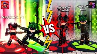 [NEW] MJ VS Miraculous RP - TRANSFORMAÇOES DO GRUPO (Comparação) - MIRACULOUS ROBLOX!