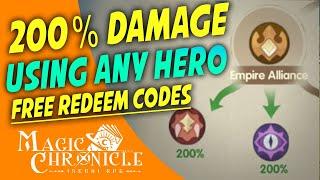 200% BONUS DAMAGE! HOW TO WIN USING ANY HERO | FREE CODES | MAGIC CHRONICLE ISEKAI RPG