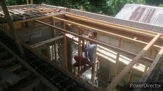 kabit muna ng slab Para mabuhusan na #contructionwork #Din's15 #viralvideo