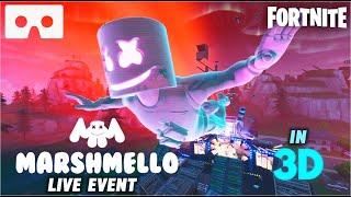 Fortnite MARSHMELLO Concert Live Event in 3D Side By Side - Best Moments in 3D sbs