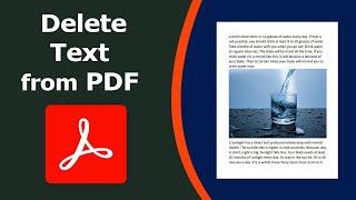 How to delete text from pdf using Adobe Acrobat Pro DC 2022