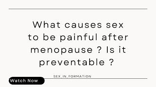 Sex after menopause